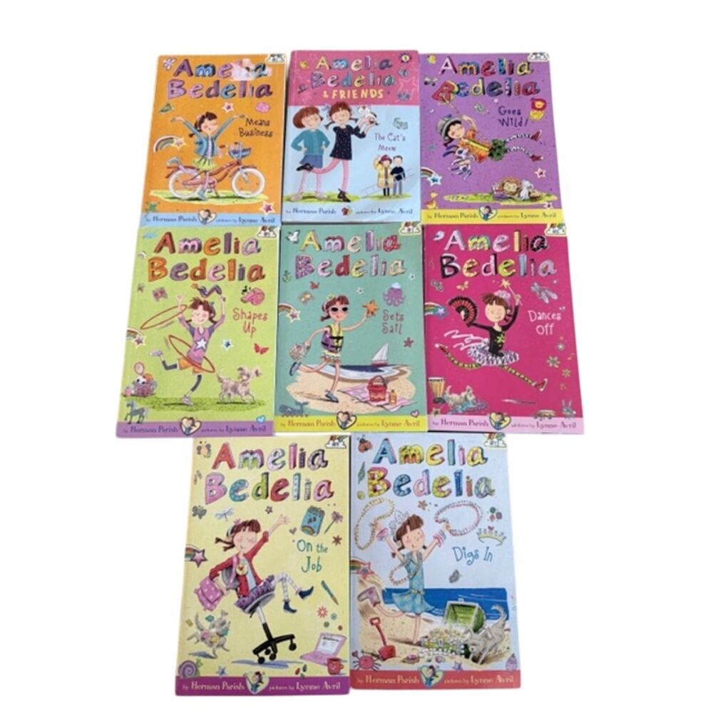 Amelia Bedelia Book Lot 8 Greenwillow Parish Avril Kids Chapter Set